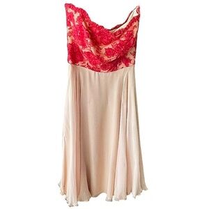 CLIFTON Wilhite Dallas Vintage Strapless Cocktail Dress Size 8